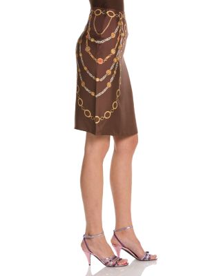 Silk Twill Print The Lover Skirt