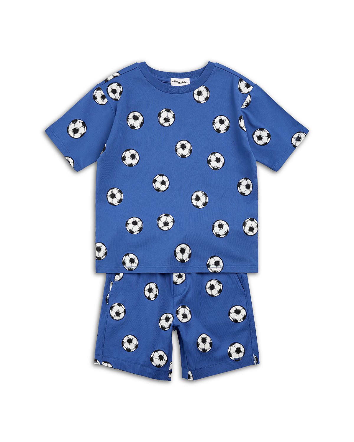 Miles The Label Boys' Soccer Print Tee & Shorts Set - Baby