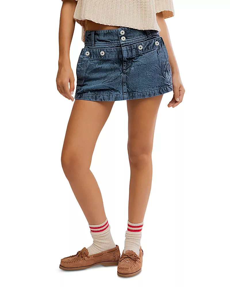 Free People Dream Weaver Micro Skirt