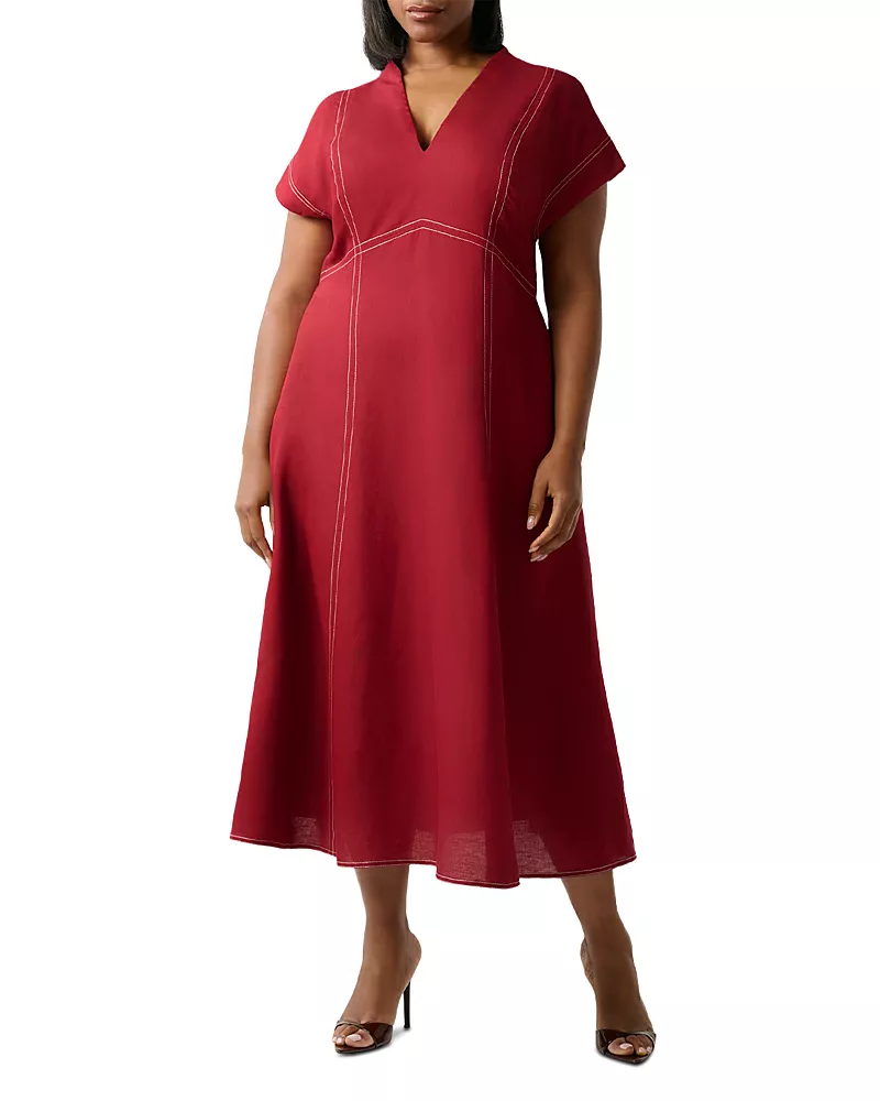 Estelle Plus Arden Empire Waist Dress