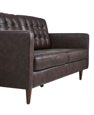  Exalt Tufted Leather Sofa
