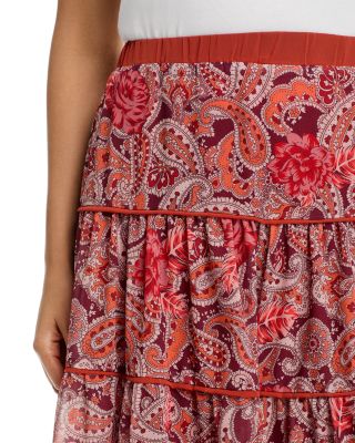 Paisley Tiered Skirt