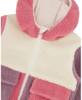 Girls' Long Sleeve Sherpa Jacket - Baby