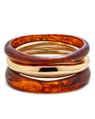 Raven Resin Bangles, Set of Three