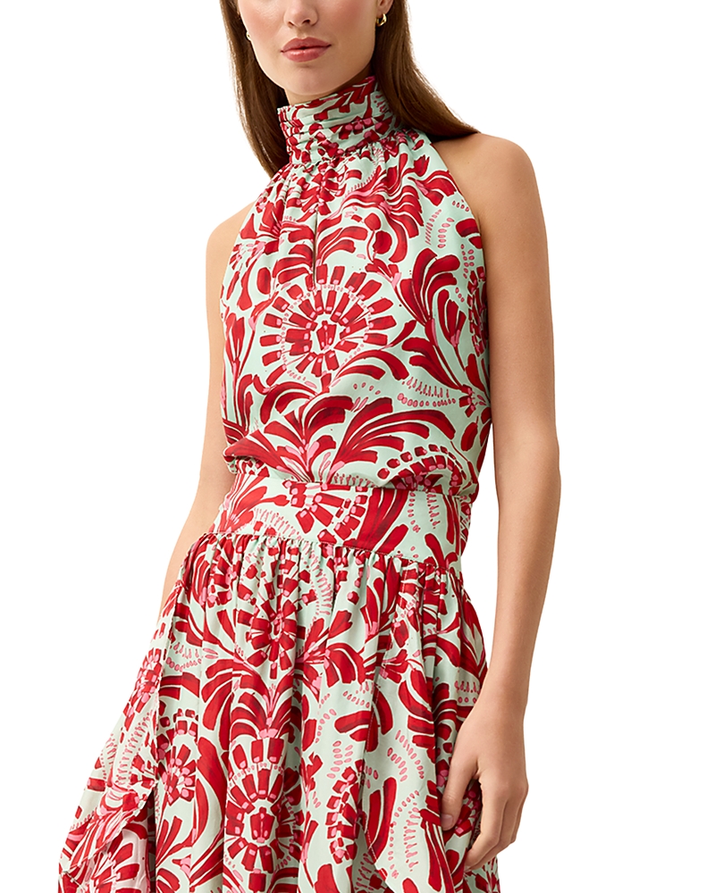 Marie Oliver Goldie Silk Halter Neck Blouse