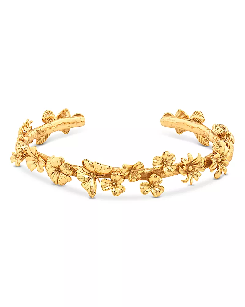Capucine De Wulf Meadow Flowers Petite Cuff Bracelet