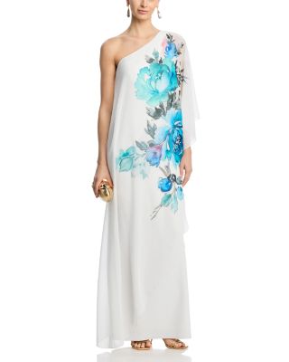One Shoulder Column Gown