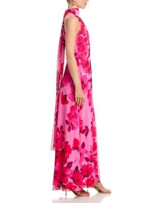 Floral Halter Neck Maxi Dress - Exclusive
