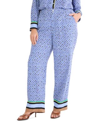 Mosaic Trimmed Lenox Wide Leg Pants