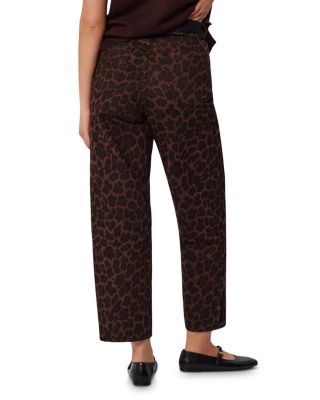 Barrel Jeans in Leopard Print
