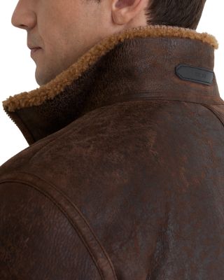 Peveral Long Sleeve Shearling Zip Through Jacket