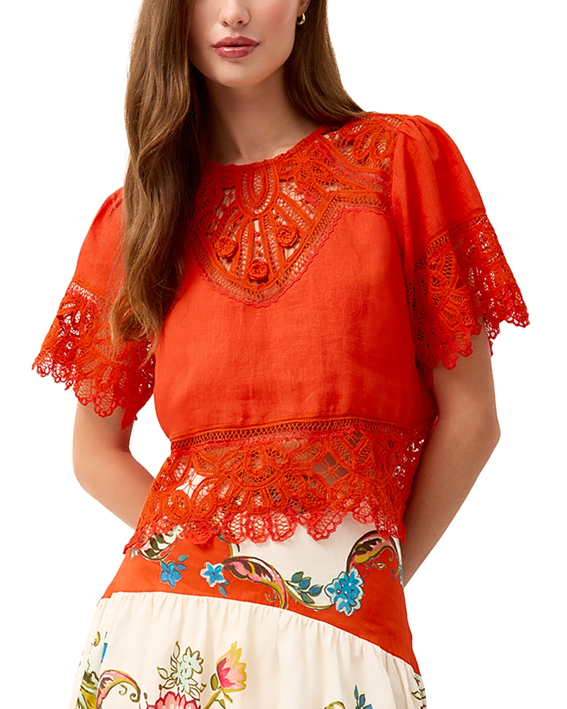 Marie Oliver Kourt Linen Top