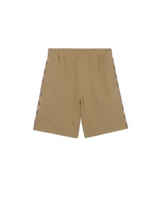  Check Trim Cotton Shorts