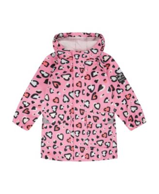 Girls' Polyurethane Heart Rain Jacket - Big Kid