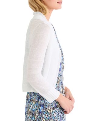 Ruffle Feather Knit Cardigan