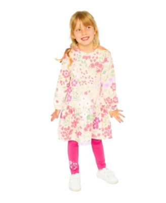 Girls' Organic Cotton Jersey Slim Fit Floral Legging - Little Kid