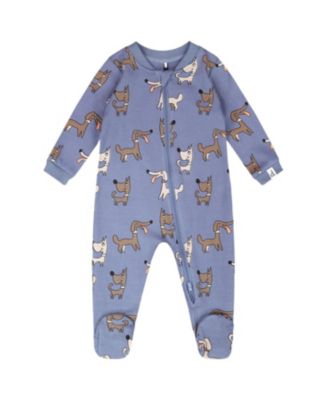  Boys' Organic Cotton One-Piece Dog Print Pyjama - Baby