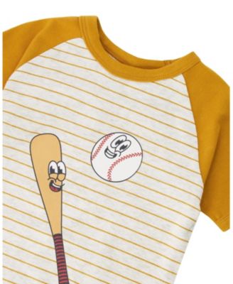  Boys' Organic Cotton Baseball Two-Piece Pyjama Set - Little Kid, Big Kid