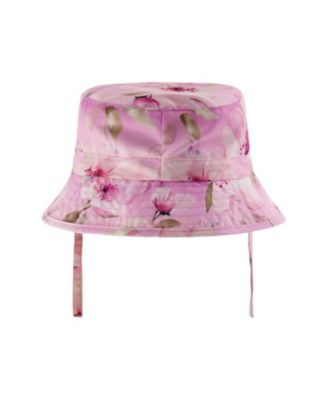  Girls' Wide Brim Flower Beach Hat - Little Kid