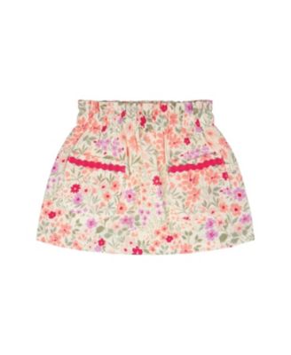 Girls' Muslin Flared Flowers Skort - Little Kid