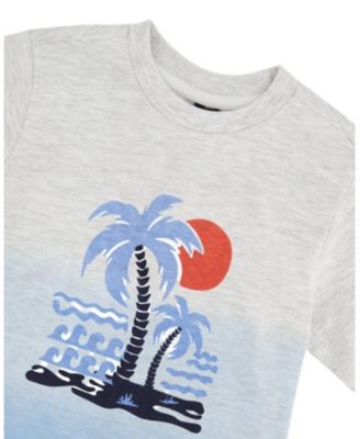 Boys' Organic Cotton Short Sleeve Beach Graphic Gradient T-Shirt - Little Kid