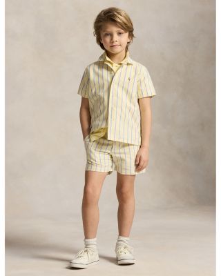 Boys' Striped Cotton Oxford Camp Shirt - Little Kid