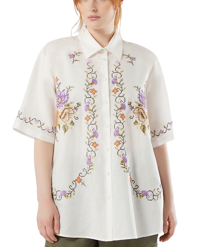 Marina Rinaldi Mrsemblema Ivory Shirt