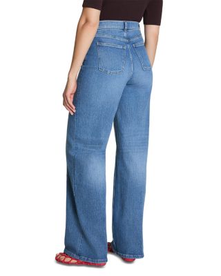 Authentic Stretch High Rise Wide Leg Jeans in Elysian