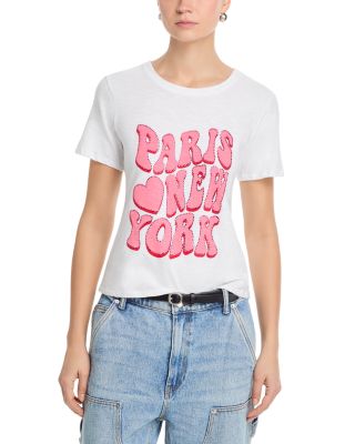 Retro Paris Heart New York Tee