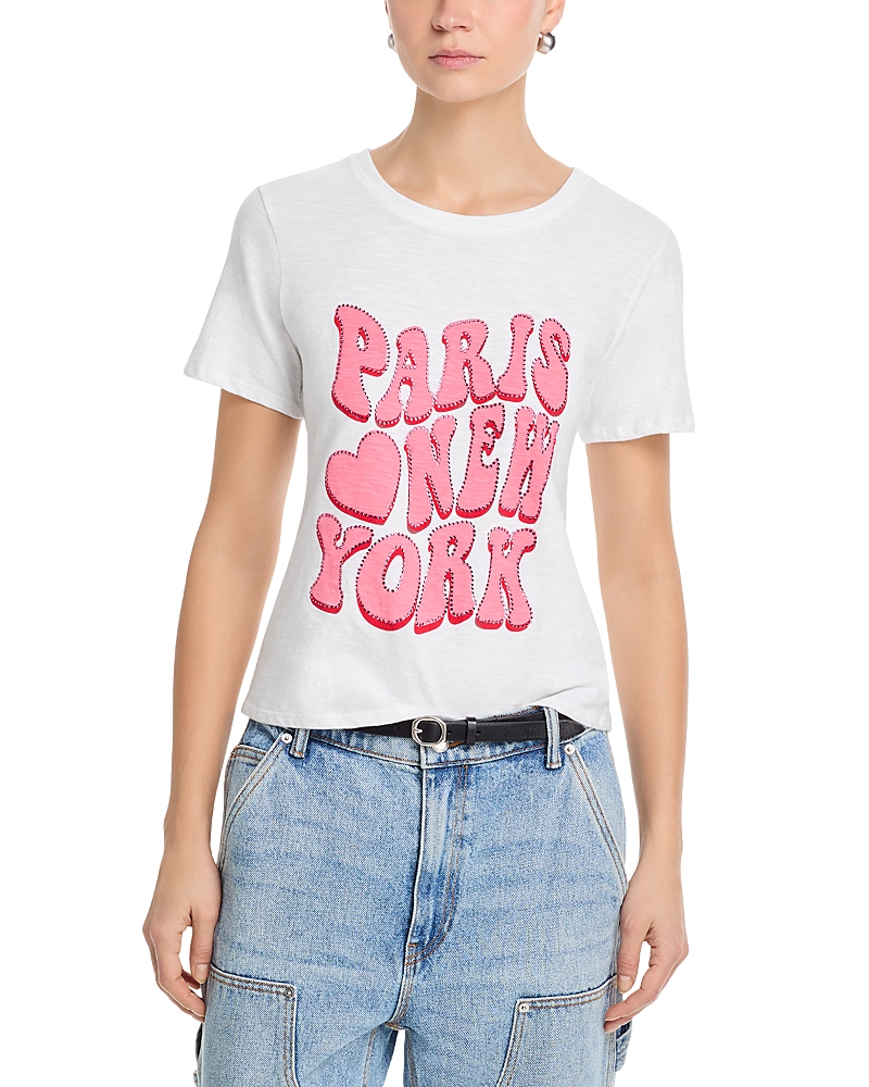 Cinq a Sept Retro Paris Heart New York Tee
