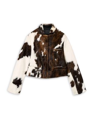 Apton Dapple Leather Blazer