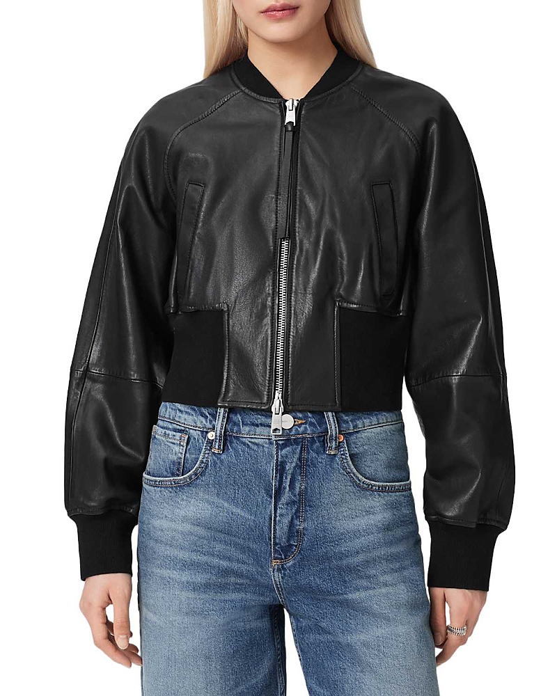 Allsaints Suri Leather Bomber Jacket
