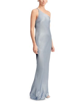 La Lune One Shoulder Cowl Back Gown