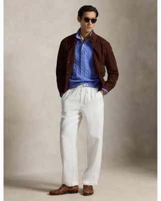 Relaxed Fit Cable Knit Cotton Sweater