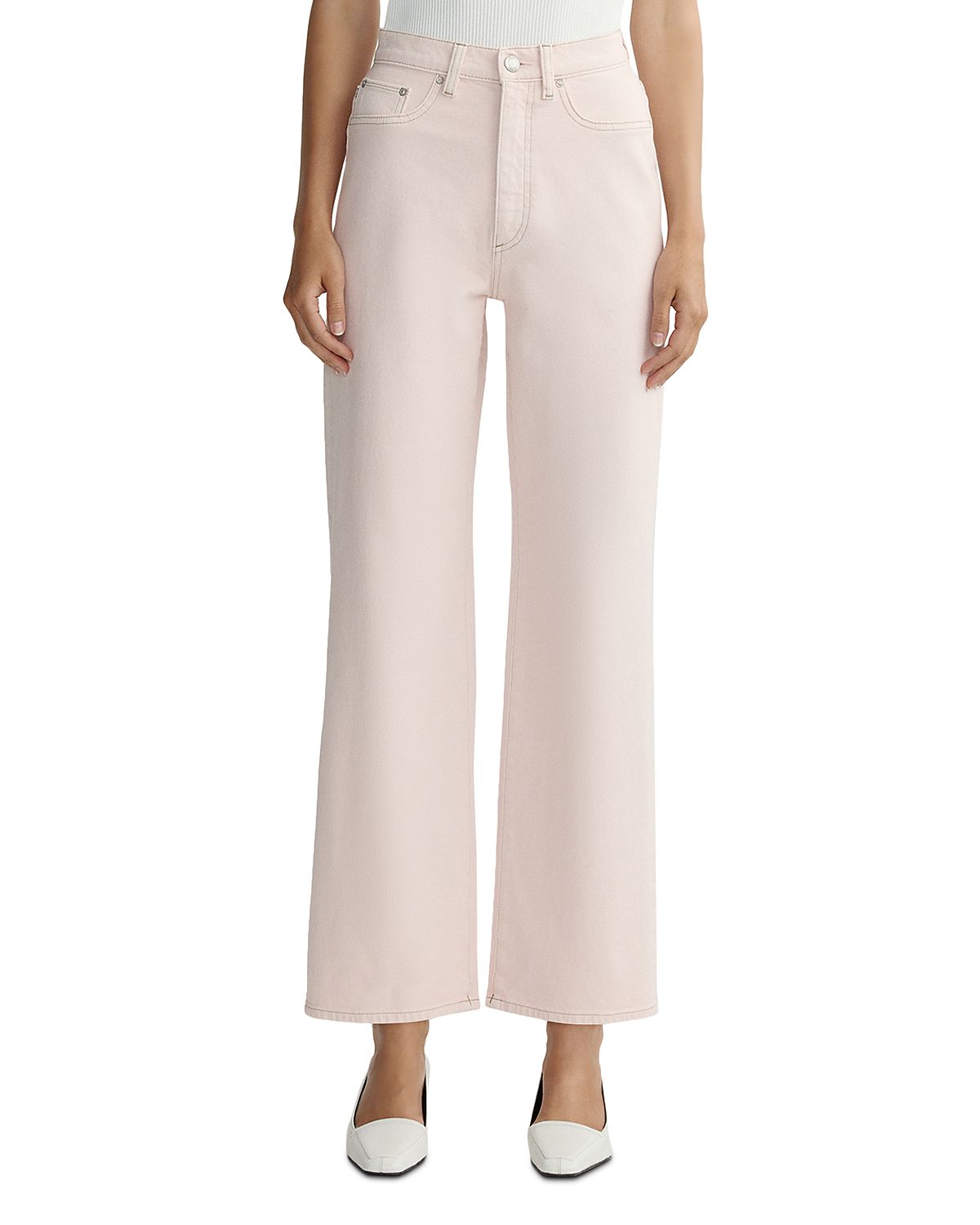 DL1961 Petite Karmine High Rise Ankle Wide Leg Jeans