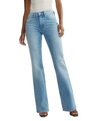 Bella Slim Mid Rise Bootcut Jeans in Sky Castle