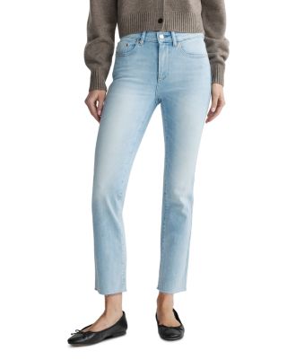 Mara Mid Rise Instasculpt Straight Ankle Jeans in Ocean