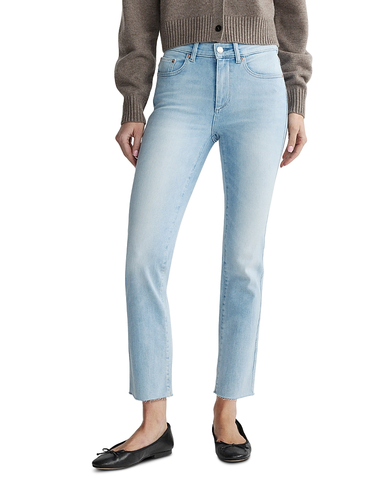 DL1961 Mara Mid Rise Instasculpt Straight Ankle Jeans in Ocean