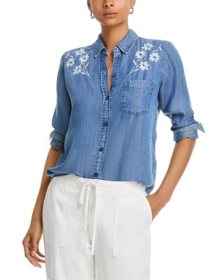 Ingrid Embroidered Button Front Shirt