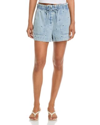 Foster Embroidered Denim Shorts
