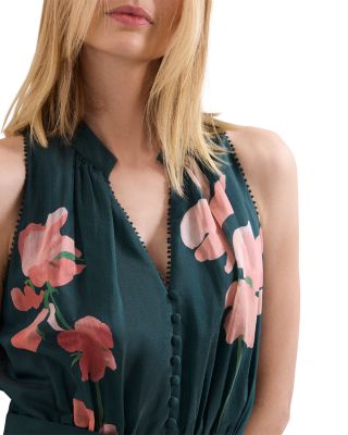 Lucinda Button Floral Dress