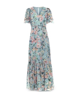 Violet Floral Maxi Dress
