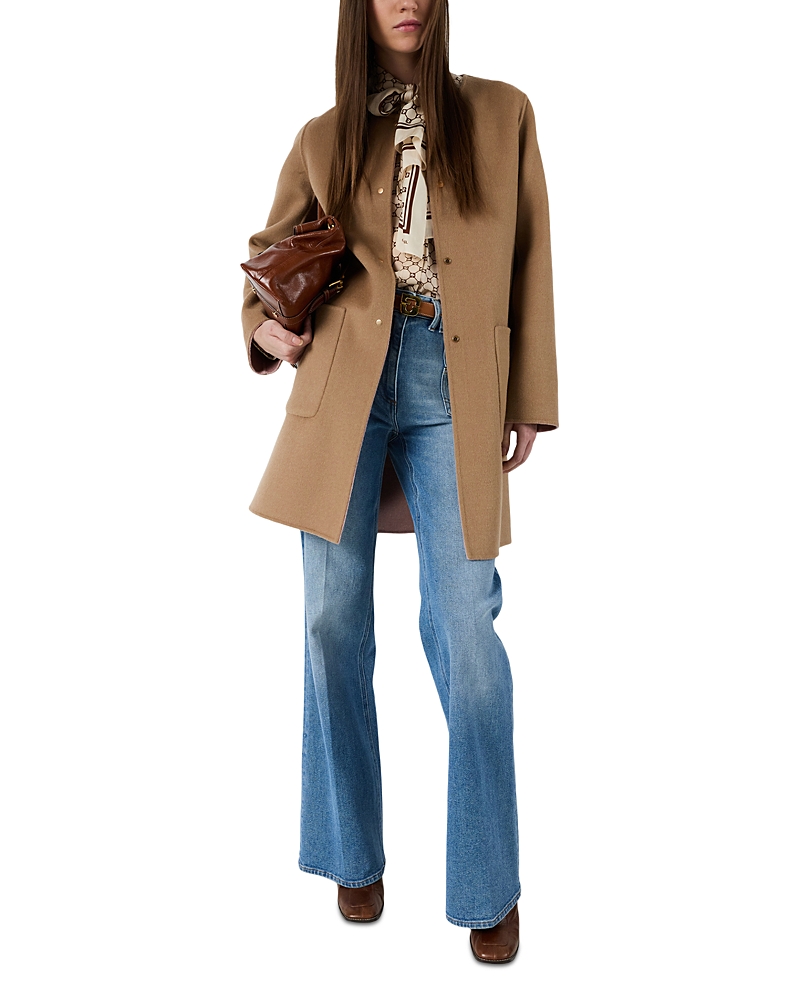 Gerard Darel Precilia Wool Snap Front Jacket