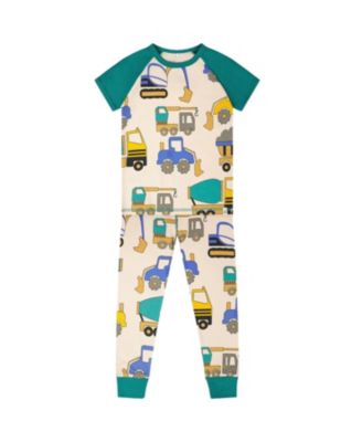  Boys' Organic Cotton Truck Print Two-Piece Pyjama Set - Baby