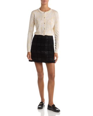 Tonal Tweed Mini Skirt