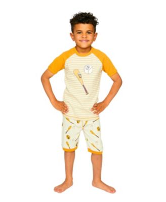  Boys' Organic Cotton Baseball Two-Piece Pajama Set - Little Kid