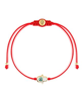 Charismatic Personality Enamel Hamsa Drawstring Bracelet