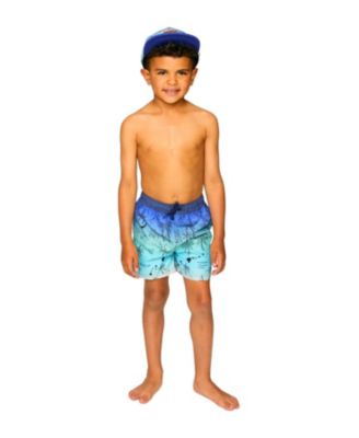 Boys' Mid Thigh Elastic Waist Beach Boardshorts - Little Kid
