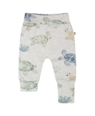Boys' 2 Pack Organic Cotton Jersey Evolutive Tutle Print Pants - Baby
