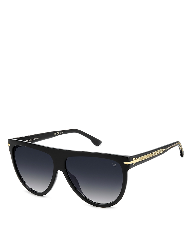 Victoria Beckham Square Flat Top Sunglasses, 60mm